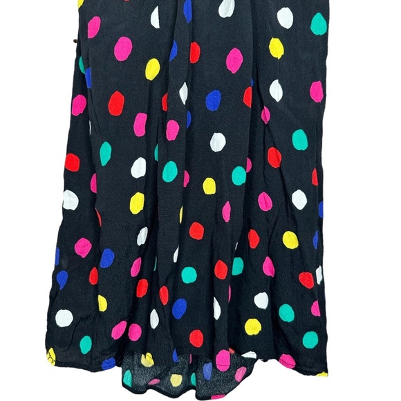 RIXO Target Colorful Polka Dot Black Mini Dress Size XS - Picture 4 of 15